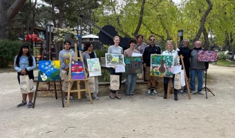 SE REALIZ EL CONCURSO DE PINTURA EN MAR DE LAS PAMPAS